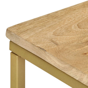 Tavolino 35x45x65 cm in Legno Massello di Mango
