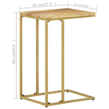 Indlæs billede til gallerivisning Tavolino 35x45x65 cm in Legno Massello di Mango