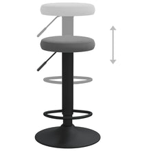 Carica l&#39;immagine nel visualizzatore di Gallery, Sedie da Bar 2 pz Grigio Scuro in Velluto
