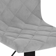 Indlæs billede til gallerivisning Sgabelli da Bar 2 pz Grigio Chiaro in Velluto