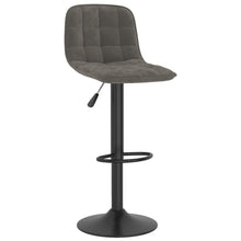Laden Sie das Bild in den Galerie-Viewer, Sedie da Bar 2 pz Grigio Scuro in Velluto