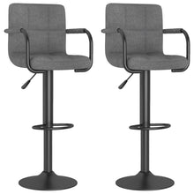 Carica l&#39;immagine nel visualizzatore di Gallery, Sgabelli da Bar 2 pz Grigio Chiaro in Tessuto