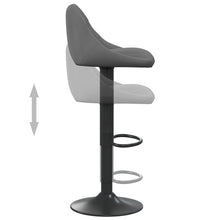 Load image into Gallery viewer, Sedie da Bar 2 pz Grigio Scuro in Velluto