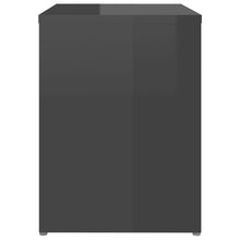Laden Sie das Bild in den Galerie-Viewer, Comodini 2 pz Grigio Lucido 40x30x40 cm in Legno Multistrato