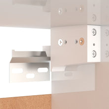 Load image into Gallery viewer, Comodini Bianco Lucido 2 pz 30,5x30x30 cm in Truciolato