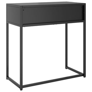Mobiletto Consolle 2 Cassetti Antracite 72x35x75 cm in Acciaio
