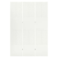 Carica l&#39;immagine nel visualizzatore di Gallery, Separè 3 Pannelli Bianco 120x180 cm in Acciaio