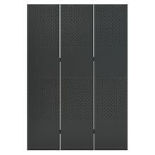 Carica l&#39;immagine nel visualizzatore di Gallery, Separè 3 Pannelli Antracite 120x180 cm in Acciaio