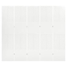 Load image into Gallery viewer, Separè 5 Pannelli Bianco 200x180 cm in Acciaio