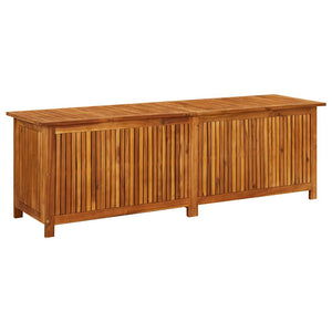 Baule da Giardino 175x50x58cm in Massello di Acacia Marrone