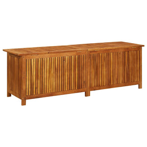 Baule da Giardino 175x50x58cm in Massello di Acacia Marrone