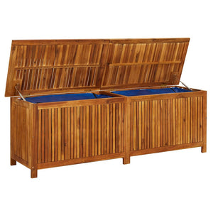 Baule da Giardino 175x50x58cm in Massello di Acacia Marrone