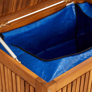 Baule da Giardino 175x50x58cm in Massello di Acacia Marrone