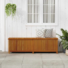 Carica l&#39;immagine nel visualizzatore di Gallery, Baule da Giardino 200x50x58cm in Massello di Acacia Marrone