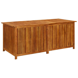 Baule da Giardino 175x80x75cm in Massello di Acacia Marrone