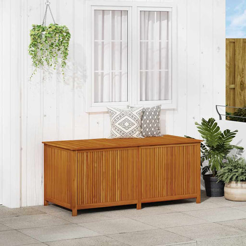Baule da Giardino 175x80x75cm in Massello di Acacia Marrone