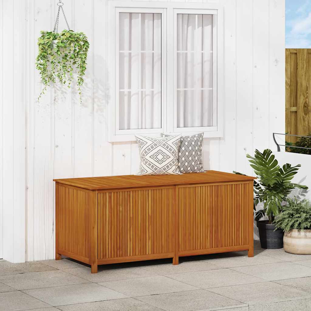 Baule da Giardino 175x80x75cm in Massello di Acacia Marrone