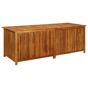 Baule da Giardino 200x80x75cm in Massello di Acacia Marrone