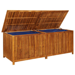 Baule da Giardino 200x80x75cm in Massello di Acacia Marrone