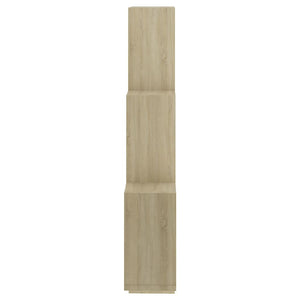 Mensola da Parete 6 Cubi Rovere Sonoma 78x15x93cm Legno Multistrato