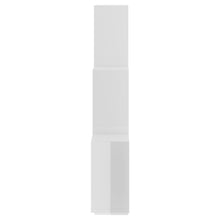 Carica l&#39;immagine nel visualizzatore di Gallery, Mensola da Parete 6 Cubi Bianco Lucido 78x15x93 cm in Multistrato