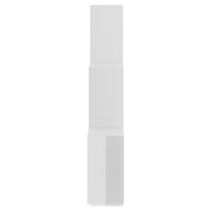 Mensola da Parete 6 Cubi Bianco Lucido 78x15x93 cm in Multistrato