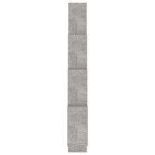 Carica l&#39;immagine nel visualizzatore di Gallery, Mensola da Parete 8 Cubi Grigio Cemento 90x15x119 Legno Multistrato