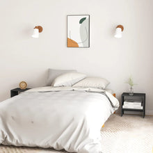 Load image into Gallery viewer, Comodini 2 pz Grigi 40x30,5x40 cm in Legno Massello di Pino