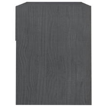 Load image into Gallery viewer, Comodini 2 pz Grigi 40x31x40 cm in Legno Massello di Pino