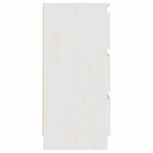 Carica l&#39;immagine nel visualizzatore di Gallery, Comodini 2 pz Bianchi 40x29,5x64 cm in Legno Massello di Pino