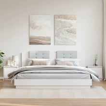 Carica l&#39;immagine nel visualizzatore di Gallery, Comodini 2 pz Bianchi 40x30,5x40 cm in Legno Massello di Pino