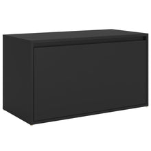 Load image into Gallery viewer, Cassapanca Cassetto 80x40x45 cm Nera in Truciolato