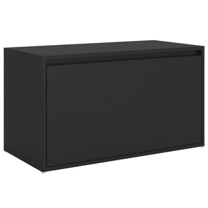 Cassapanca Cassetto 80x40x45 cm Nera in Truciolato