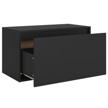 Load image into Gallery viewer, Cassapanca Cassetto 80x40x45 cm Nera in Truciolato