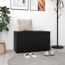 Load image into Gallery viewer, Cassapanca Cassetto 80x40x45 cm Nera in Truciolato