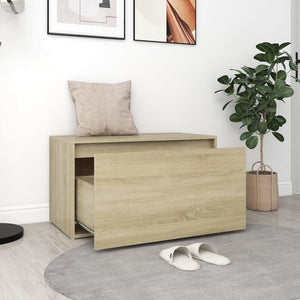 Cassapanca Cassetto 80x40x45 cm Rovere Sonoma Truciolato