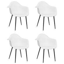 Carica l&#39;immagine nel visualizzatore di Gallery, Sedie da Pranzo 4 pz Bianche in PP