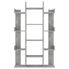 Carica l&#39;immagine nel visualizzatore di Gallery, Libreria Grigio Cemento 86x25,5x140 cm in Truciolato