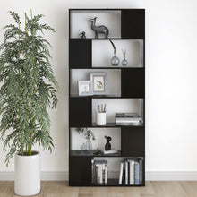 Charger l&#39;image dans la galerie, Libreria/Divisorio Nero 80x24x186 cm in Truciolato