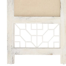 Load image into Gallery viewer, Separè 5 Pannelli Crema 175x165 cm in Tessuto e legno