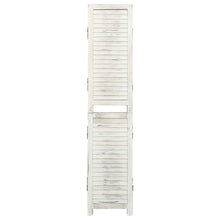 Load image into Gallery viewer, Separè 5 Pannelli Bianco Antico 178,5x166 cm Legno Massello