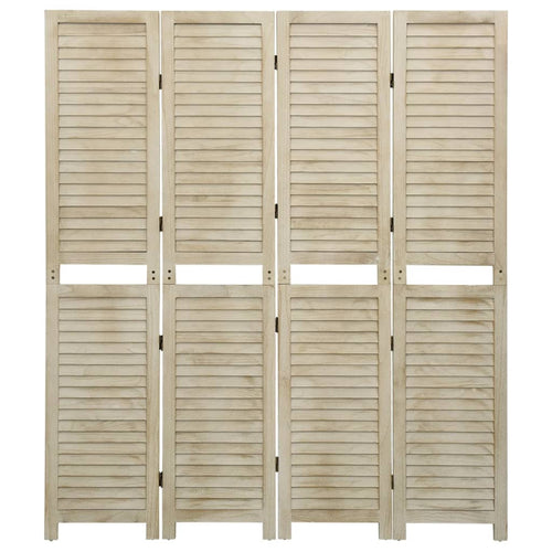 Separè 4 Pannelli 140 x 165 cm in legno Massello di Paulownia