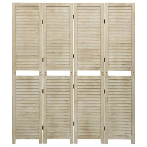 Separè 4 Pannelli 140 x 165 cm in legno Massello di Paulownia