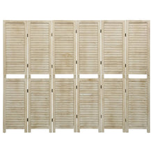 Load image into Gallery viewer, Separè 6 Pannelli 210 x 165 cm in Legno Massello di Paulownia