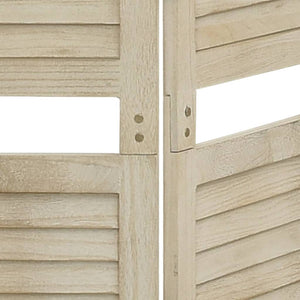 Separè 6 Pannelli 210 x 165 cm in Legno Massello di Paulownia