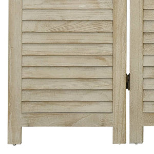 Separè 6 Pannelli 210 x 165 cm in Legno Massello di Paulownia