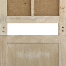 Load image into Gallery viewer, Separè 4 Pannelli Marrone 140x165 cm in Tessuto e legno