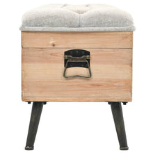 Load image into Gallery viewer, Panca Pouf con Vano contenitore 110 cm in Legno Massello di Abete