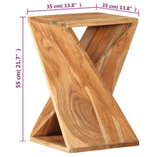 Indlæs billede til gallerivisning Tavolino 35x35x55 cm in Legno Massello di Acacia