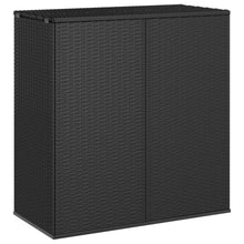 Load image into Gallery viewer, Box da Giardino in Rattan PE 100x49x103,5 cm Nero
